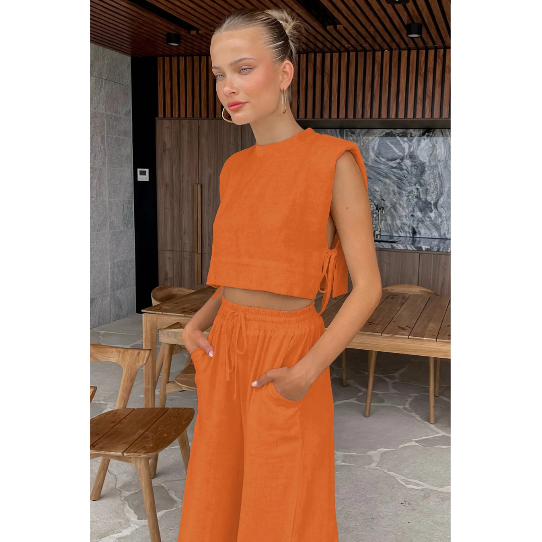 Set Boho Chic - Coordinato in Lino